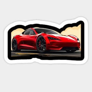 Tesla Roadster Sticker